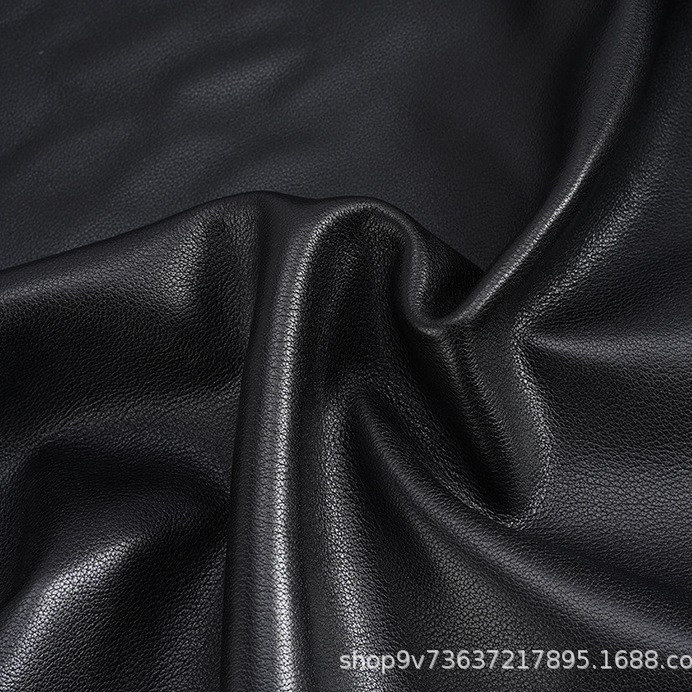 厂家批发头层皮牛皮皮料牛皮革黑色荔枝纹真皮自然摔牦牛皮箱包革