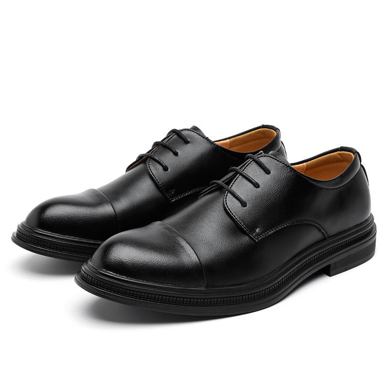 zapatos de cuero de negocios de hombre, moda, nuevos zapatos de cuero casuales de moda, zapatos de boda de estilo británico, zapatos de cuero de cordón de hombre image 6
