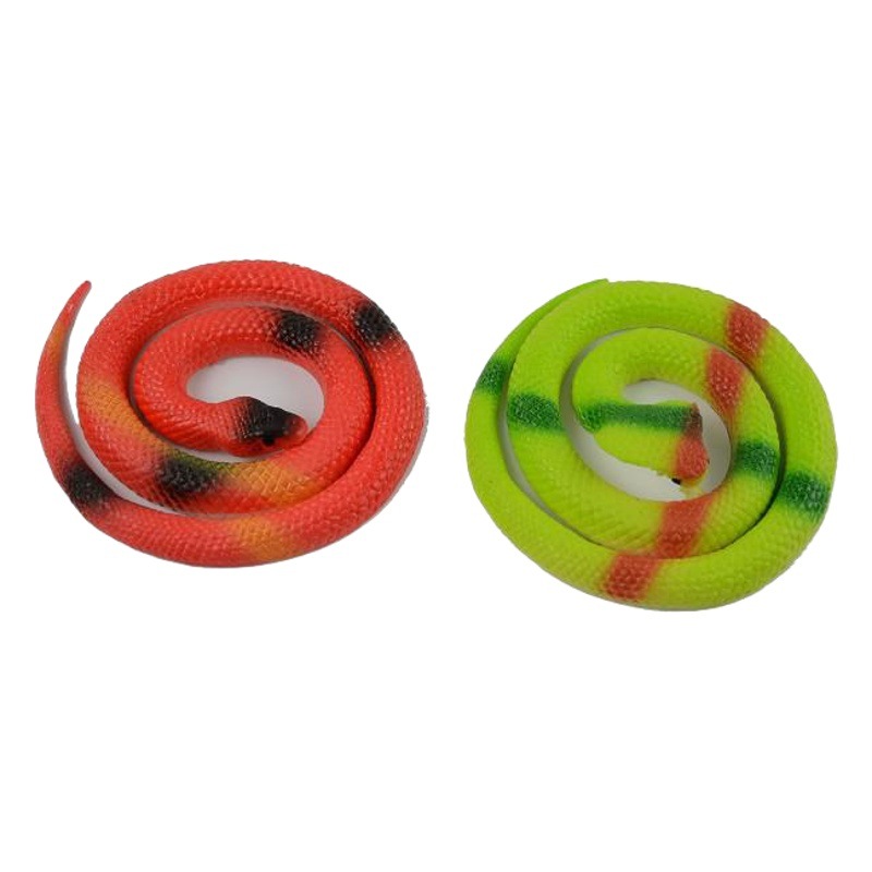 Rubber Snake 75cm Toy Snake Hot Sale Simulation Trick Scary Toy Creative Soft Rubber Snake Stall Toy Lizard