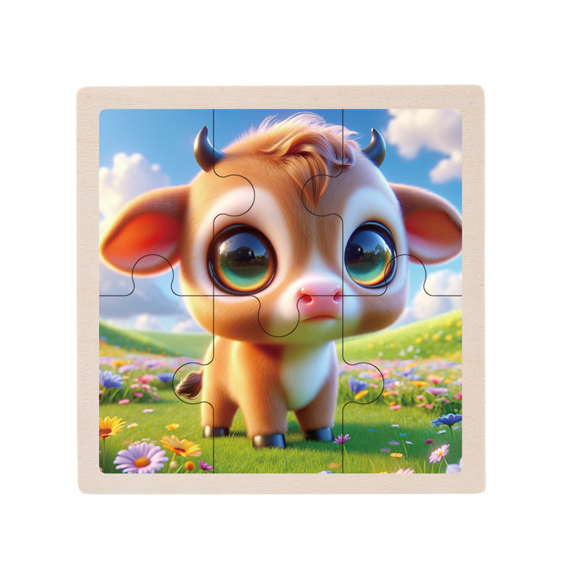 Puzzles cognitivos de madera infantiles, puzzles de educación temprana, ejercicios de pensamiento lógico, juguetes divertidos de aprendizaje