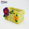 Resin, flowerpot, table plant lamp for gazebo, hand painting