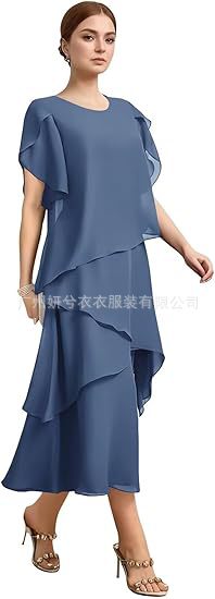 2025 국경 간 아마존 대외 무역 여성 여름 새로운 느슨한 쉬폰 불규칙한 패션 캐주얼 드레스