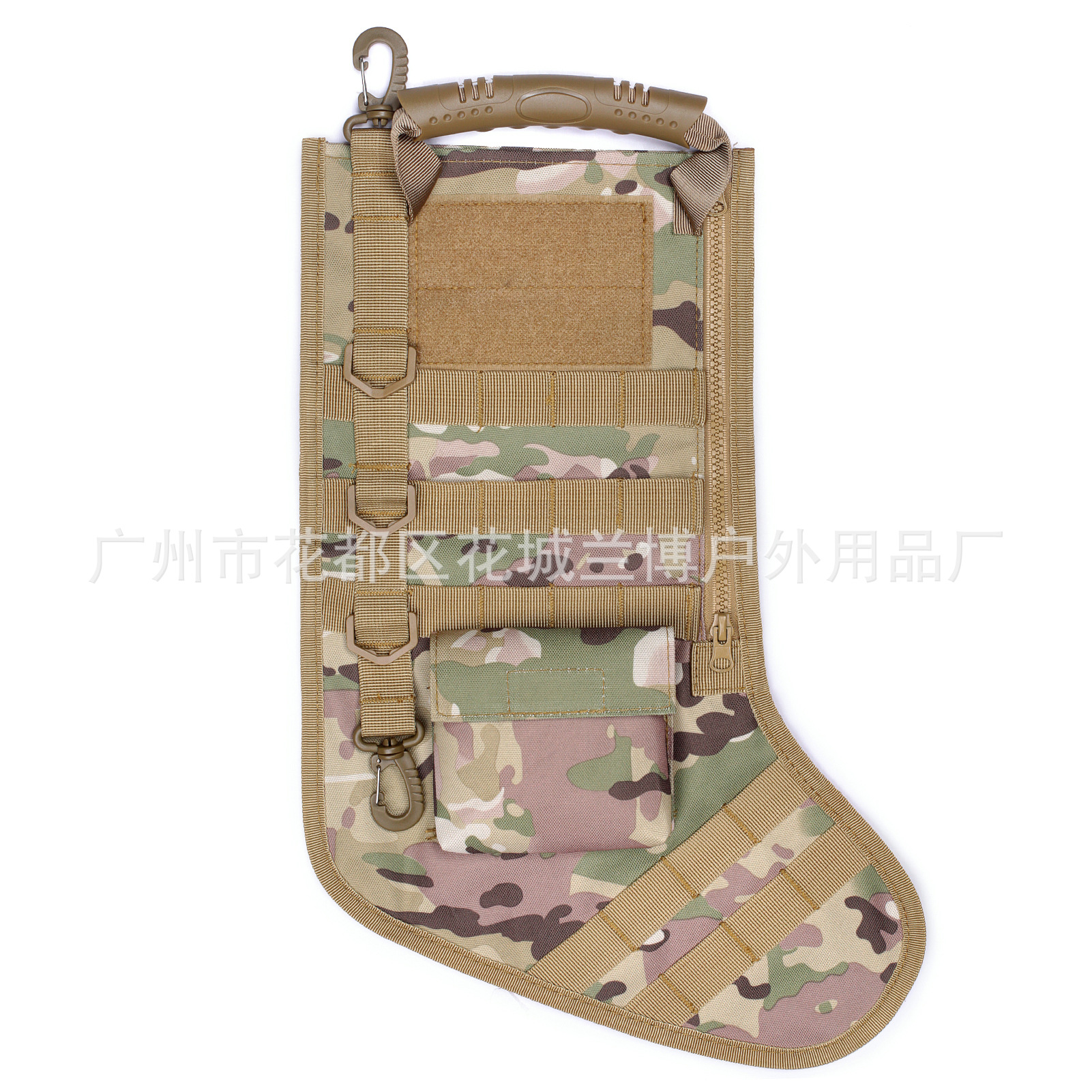 Tactical calcetines de navidad MOLLE bolsa militar paquete de accesorios de almacenamiento bolsa de navidad calcetines colgando adorno deportes al aire libre para adultos