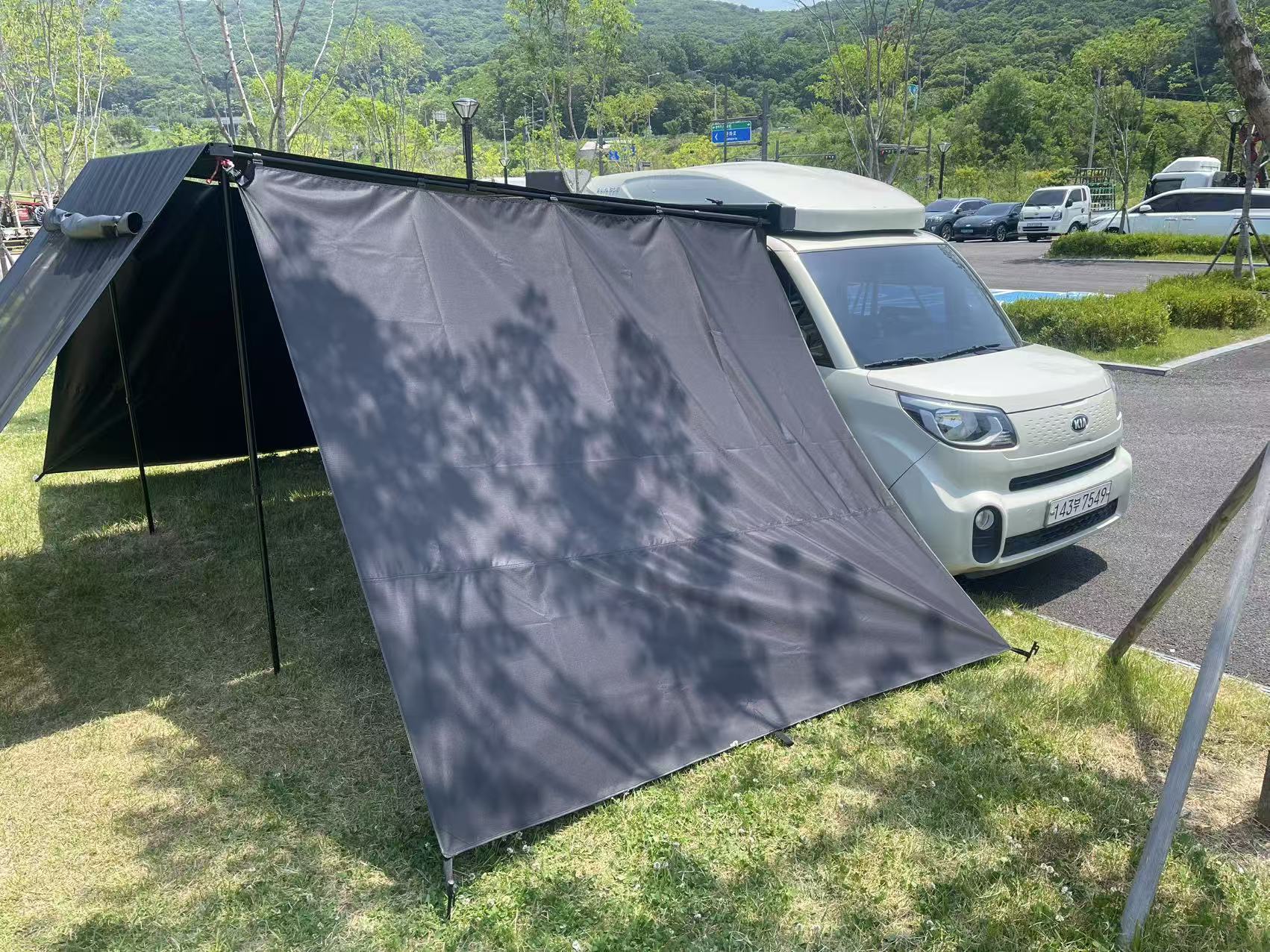 Car Side Tent, Suv Roof Side Tent, Vehicle-Mounted Outdoor Car Side Canopy, Sunshade, Car Side Canopy Tent