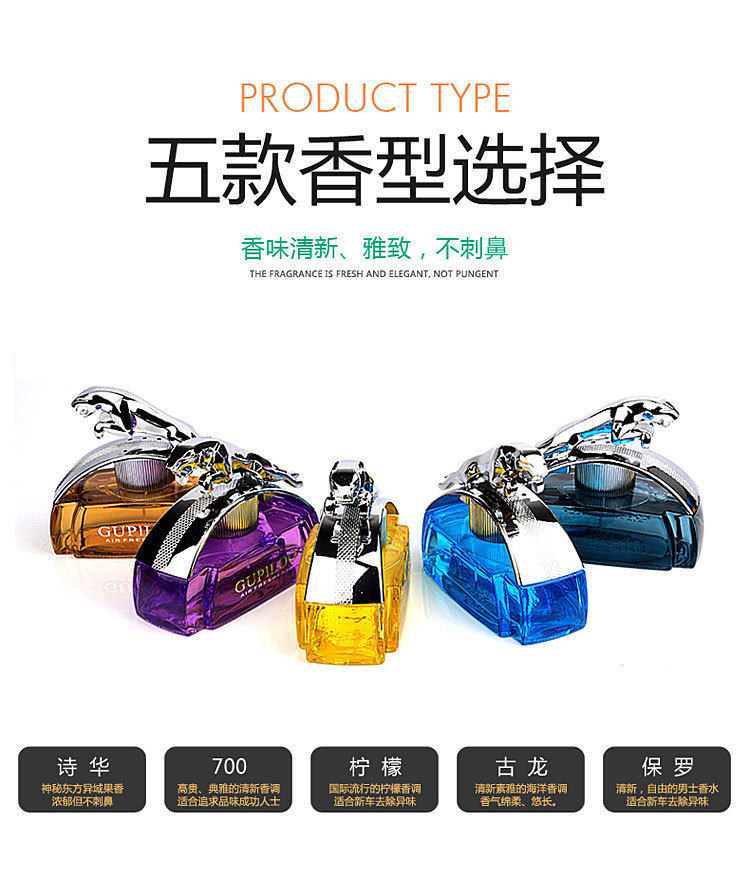 New Leopard Car Perfume Seat, Car Interior Decoration