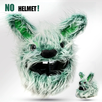 Dəbilqə (Kaska) aksesuarları: Helmet Protective Cover Motorcycle - green-angora-rabbit
