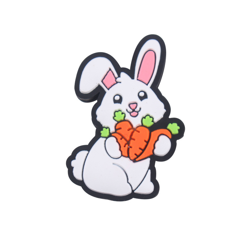 Nuevo creativo conejo de Pascua de silicona molar juguetes pulsera de goma tetina collar accesorios joyas