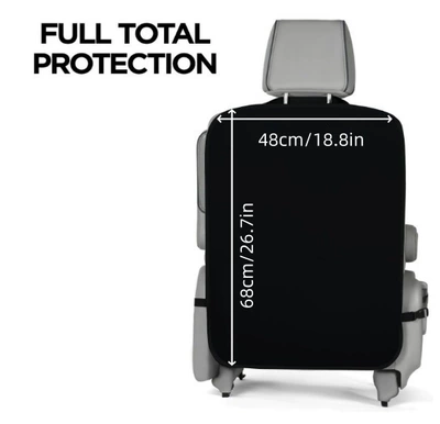 Car seat storage bag, anti-kick Chair back anti-kick pad - without-storage-bag-4868cm-single