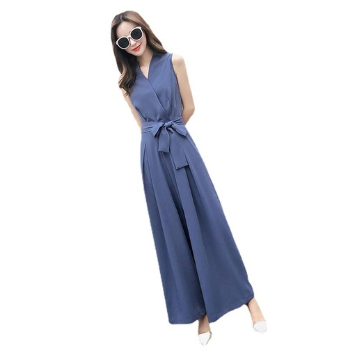 Women's Summer New Korean Style Elegant Fashion Goddess Style Pants Slimming Trendy Wide Leg Pants Set