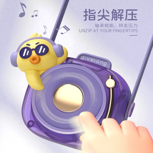 Cartoon cute pet hanging neck fan children's mini USB charging handheld lazy portable leafless small fan gift
