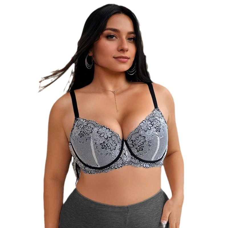 Sexy bra, supporting underwear with steel rings, European style, plus size, wholesale