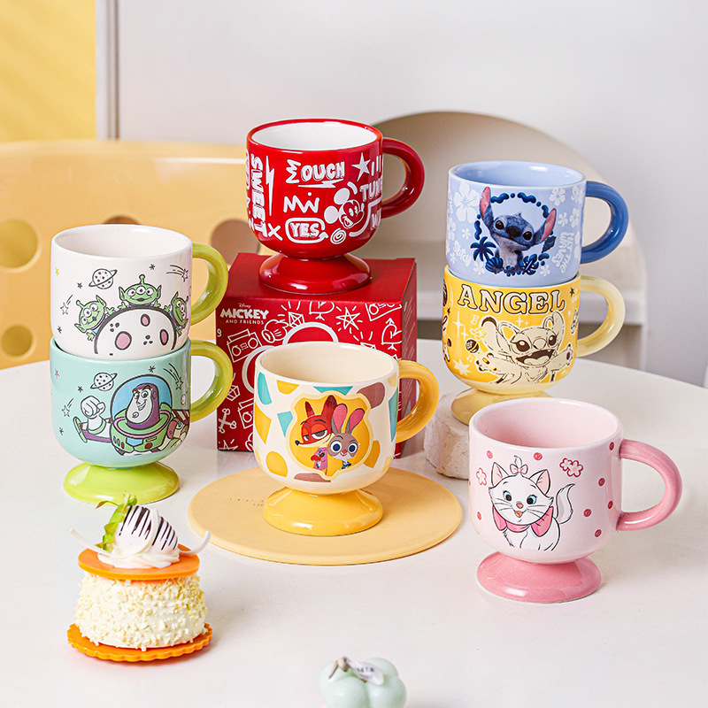 Disney dibujos animados tazas de animales creativos lindos locos zoológicos tazas de cerámica tazas de agua de oficina café