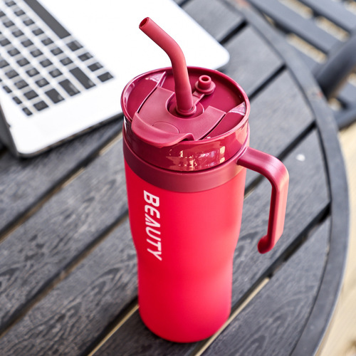 Cup minimalist portable for men and women, specialized water cup large capacity sports plastic cup straw cup bottle