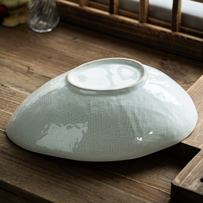 Pocos modelos ~ grieta de hielo tazón de forma especial tazón de verduras tazón de ensalada de frutas para el hogar tazón de plato frío tazón de fideos tazón de cerámica al por mayor