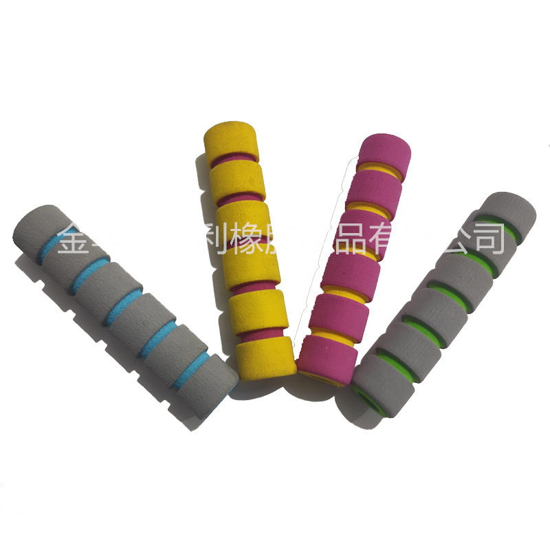 NBR橡胶海绵手把柄 跳绳手把柄 牵引绳拉力绳护套批发