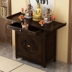 テーブル用の家庭用供給台の香を焼く台は戸棚を立てて財神の新しい中国式の貢のテーブルを供えます。