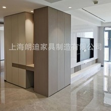 定制桔子如家汉庭亚朵连锁经济酒店木饰面通顶套装门墙柜软包板床