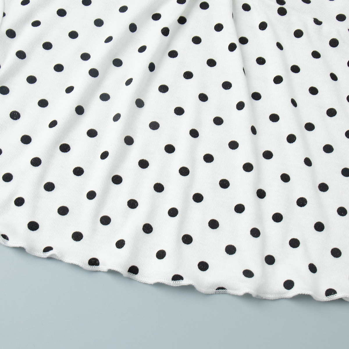Women's Polka Dot Skirt Set Off-Shoulder Top & Pleated Midi Skirt Summer New Arrival_ecoleips.com