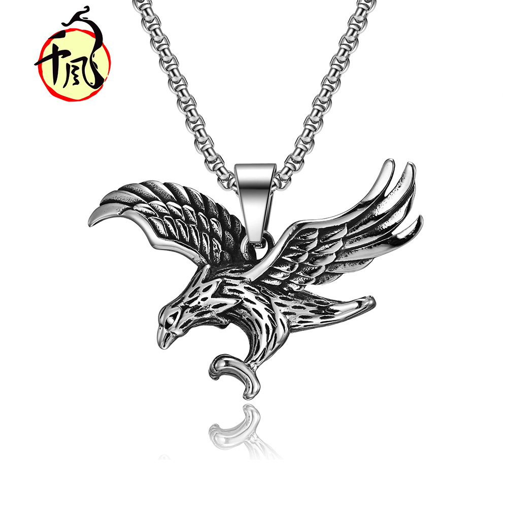 Retro necklace stainless steel
