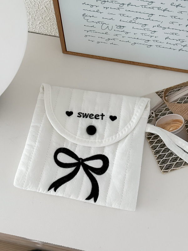 跨境sweet姨妈巾包新款清新ins蝴蝶结便携随身少女月事零钱收纳包|undefined