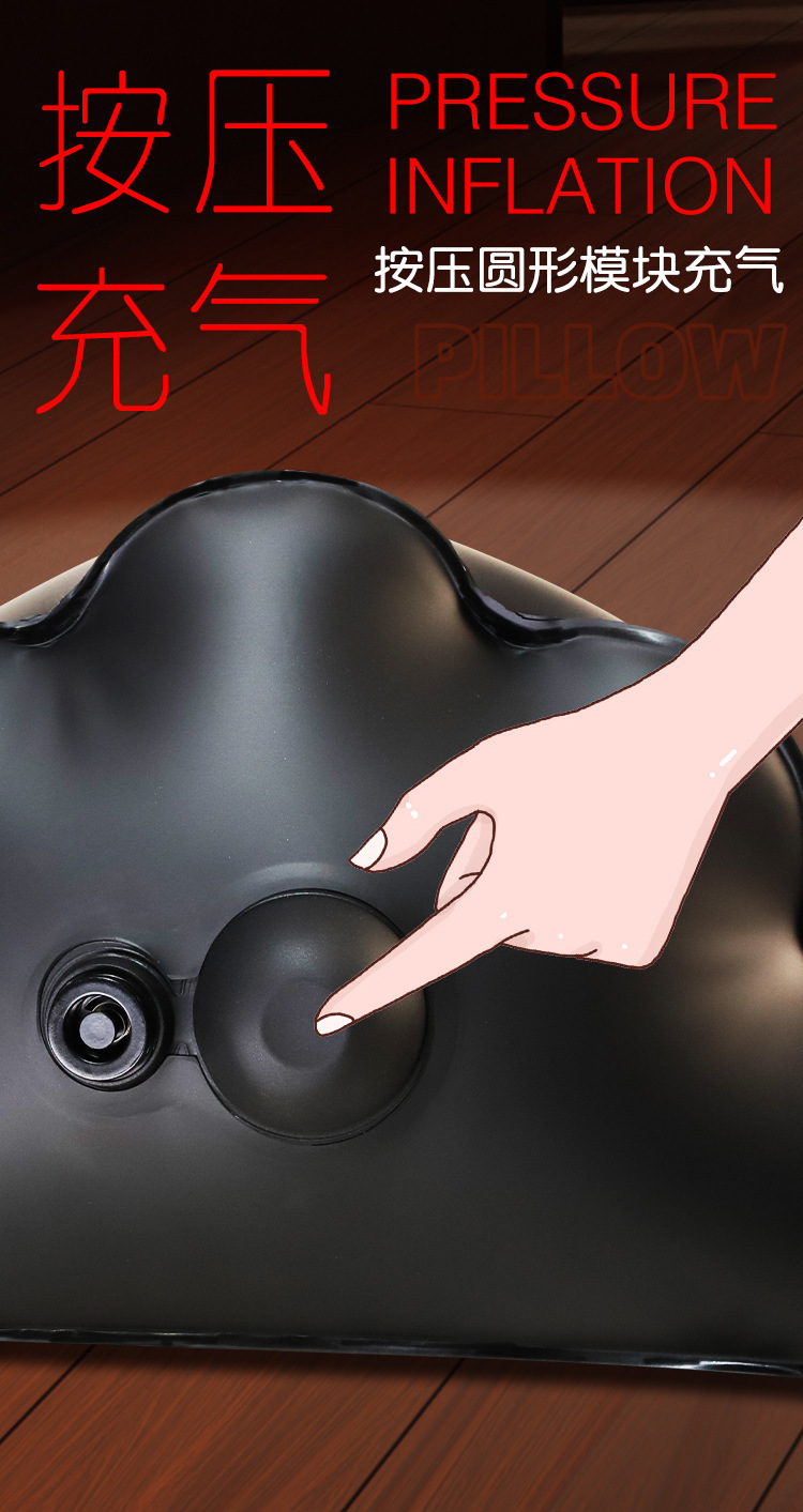 Inflatable TPU Love Position Cushion for Couples, Colorful Adult Support Pad — detail image 3