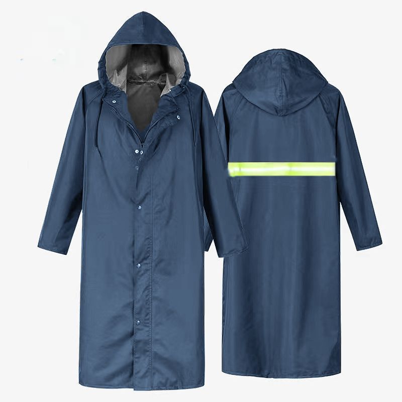 Chubasquero largo y grueso para adultos al aire libre cuerpo completo tormenta de lluvia hombre de una pieza engrosado control de inundaciones hombres y mujeres patrulla seguridad