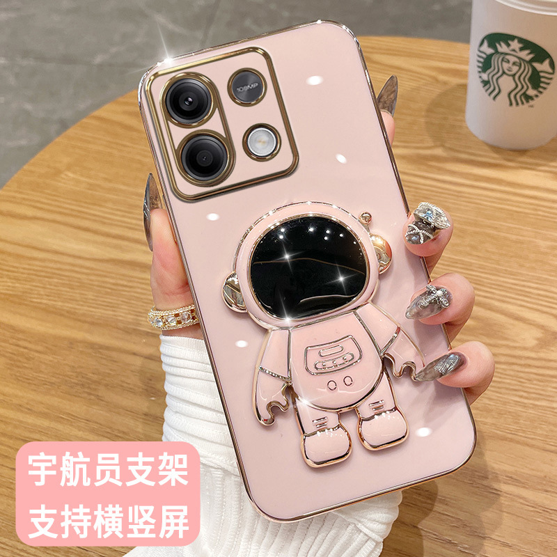Suitable for Oppo Reno15 Phone Case, Soft Astronaut Design, Find X9, Realme 13 Pro Protective Case, A78 Electroplated Silicone