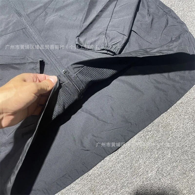Cross-border in-stock summer men's lightweight breathable quick-dry jacket for outdoor sports, running, reflective casual quick-dry jacket