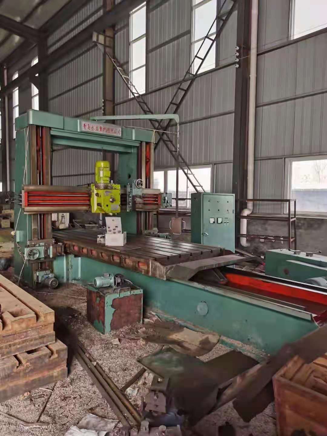 出售二手青岛永立2x4米龙门铣床二手铣床