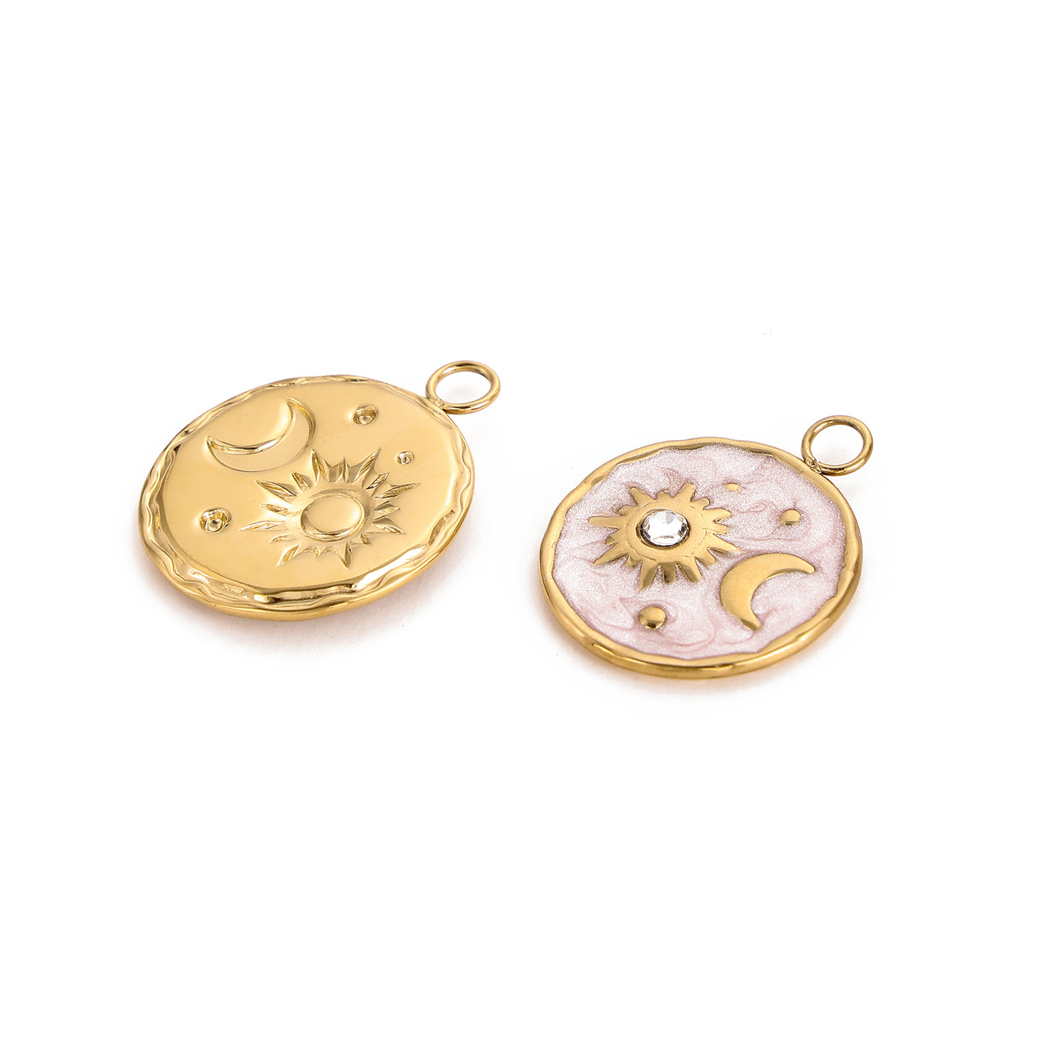 2g Weight Pendant, Chain Jewelry Making Type 20 * 23mm Jewelry Making Size DIY Jewelry Accessories Classification 1 Piece Quantity 304 Stainless Steel Material Star, Moon Pattern Plating Design Simple Style Style 1 Piece 20 * 23mm 304 Stainless Steel Star Moon Pendant Chain 8