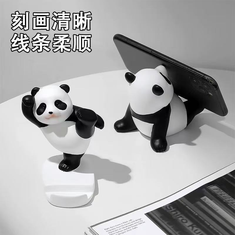 Kung Fu Bear Mobile Phone Stand Lazy Desktop Ornaments Cute Violent…