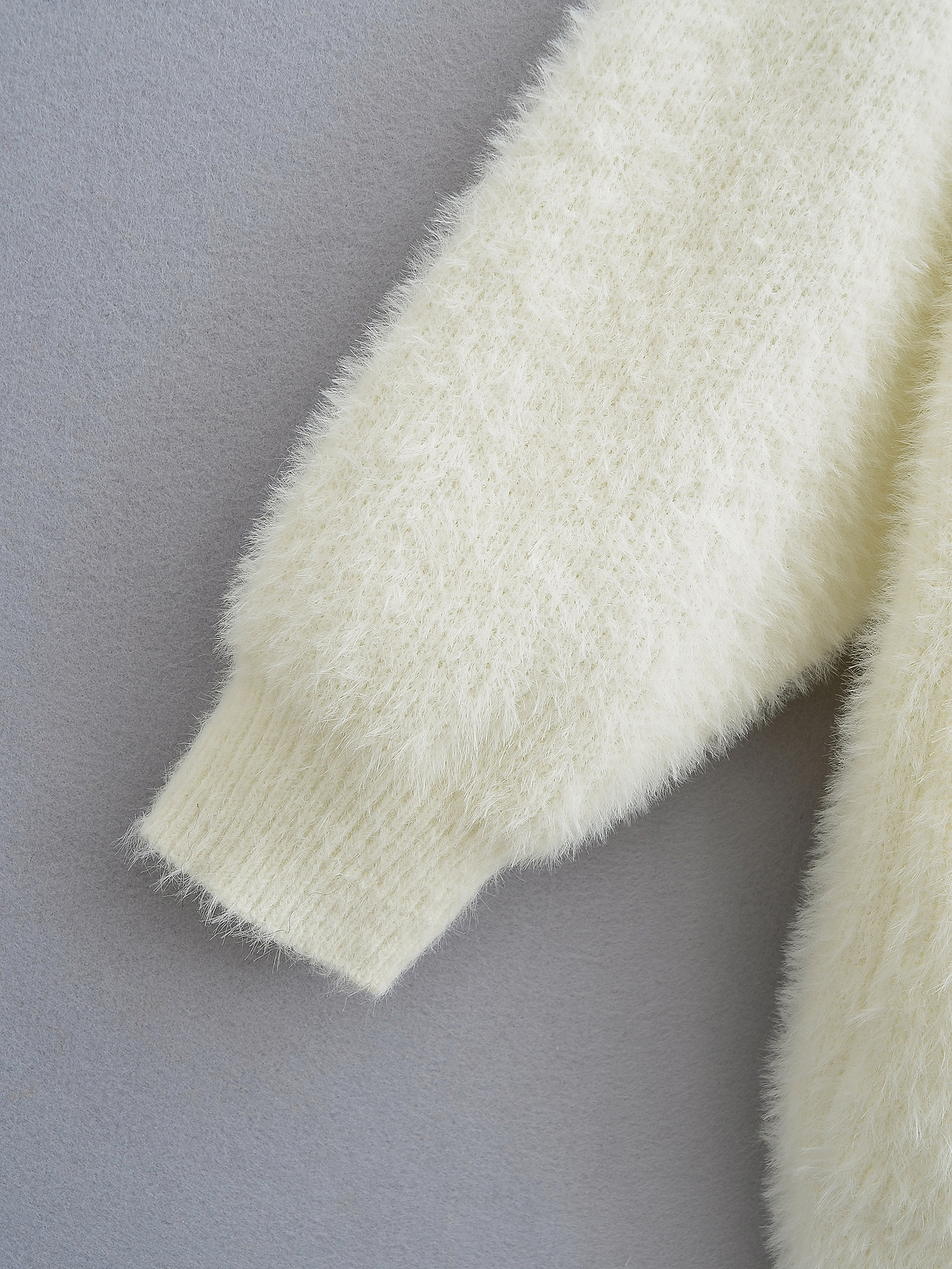 Soft and Lazy Imitation Mink Hair Mid Length Knitted Cardigan for Women's 2023 Autumn/winter New Loose and Thickened Sweater Coat_voghion.com