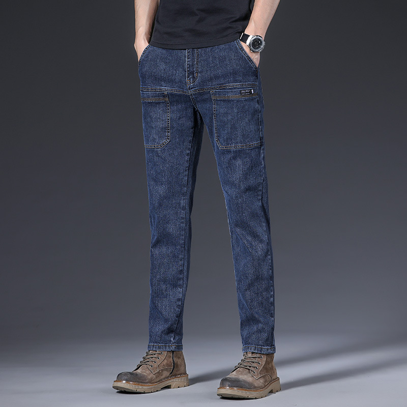 Pantalones vaqueros elásticos populares de seis bolsillos pantalones de hombre de moda de calidad simple para hombre Pantalones de hombre de Venta caliente