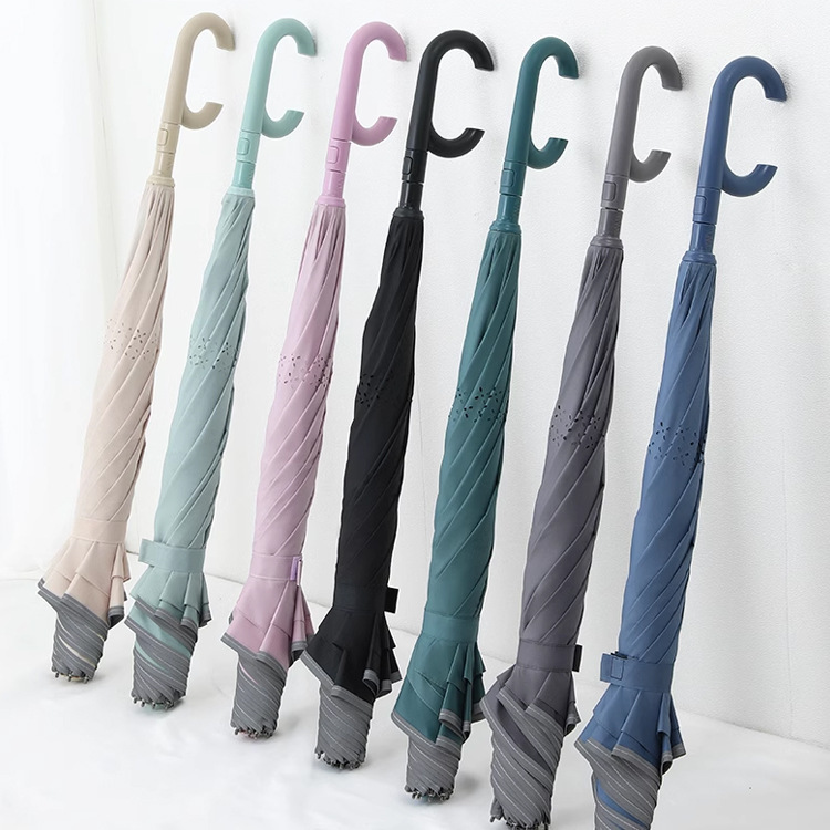 Double-Layer Automatic Car-Mounted Reverse Umbrella with Long Handle, Suitable for Both Men and Women, for Sunny and Rainy Weather, Enlarged and Thickened, Wind and Storm Resistant, Hands-Free Use Double-Layer Automatic Car-Mounted Reverse Umbrella with Long Handle, Suitable for Both Men and Women, for Sunny and Rainy Weather, Enlarged and Thickened, Wind and Storm Resistant, Hands-Free Use