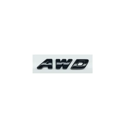 overseas vehicle emblems: ATTO3 blackened Car logo - glossy-black-no-disassembly-cover-awd-logo-overseas-version-seal