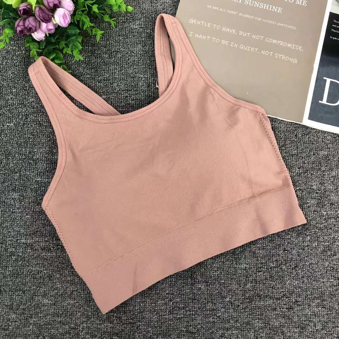Nuevo chaleco sin costuras de alta elasticidad de alta calidad de dama sin anillo de acero bra de yoga ropa interior deportiva mujer al por mayor