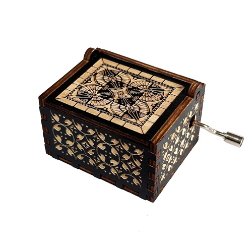 Harry Potter Handcrafted Music Box Ornament Gift Wooden Carving Colorful Eight-Track Music Box