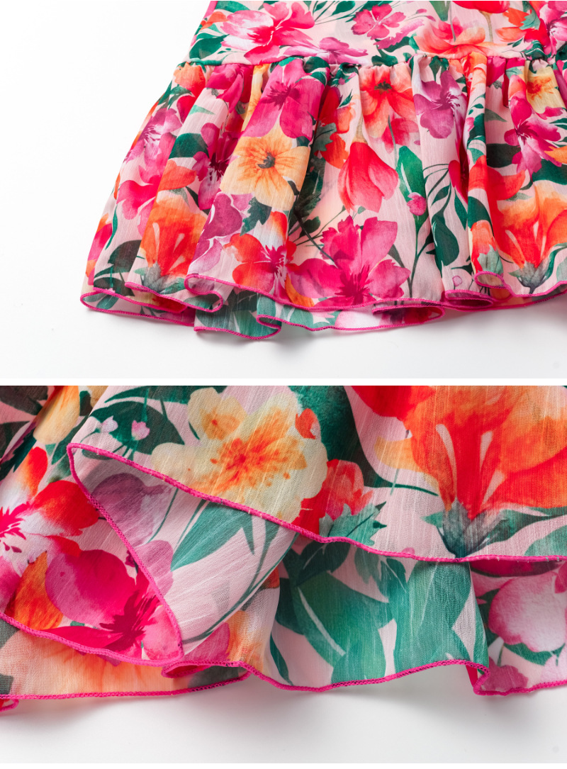 Women's Gender Vacation Style Women's Vacation Flower 2 Pieces Set One Piece Swimwear