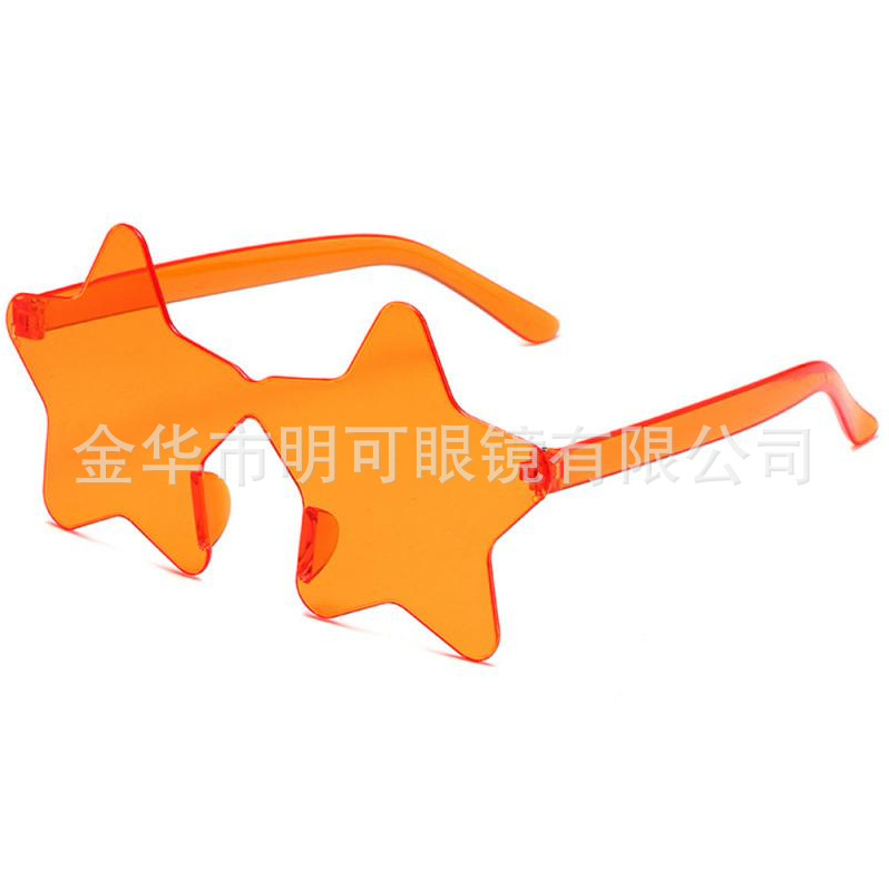 Gafas de Sol Sin Marco con Forma de Estrella de Plástico ABS para Fiestas