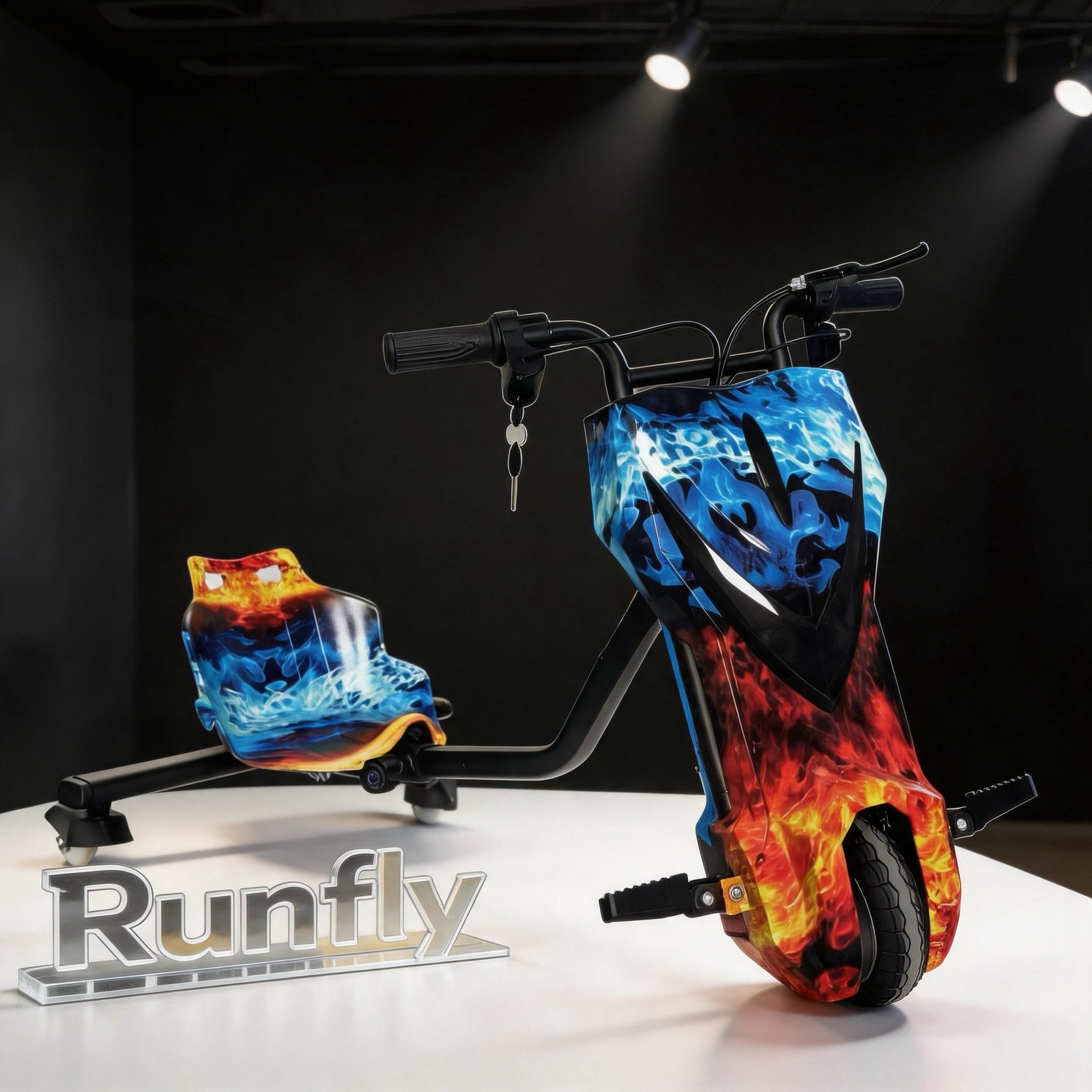 Child drift electric scooter cross-border foreign trade export children's three-wheel drift car scooter 4