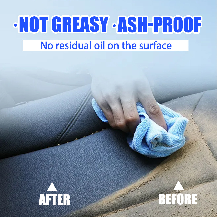 Ryekew Car Interior Coating Refresher Real Leather Seat Glow Care Nourishing New Care