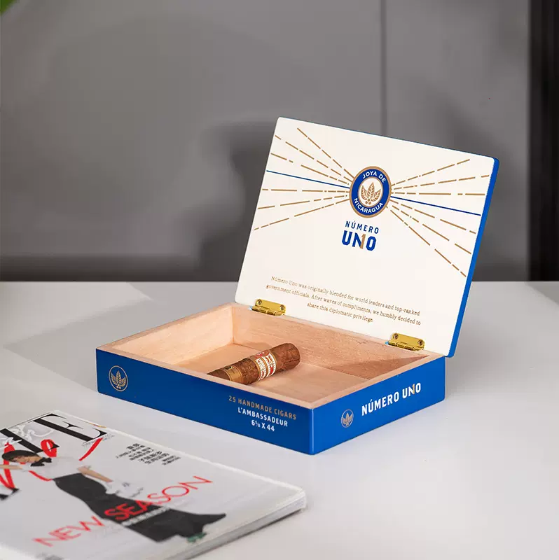 高档木质雪茄礼品盒随身携带醇化雪茄收纳盒便携式10支装定制厂家