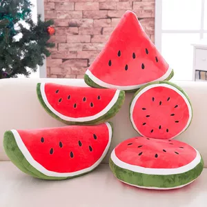 Summer Watermelon Plush Toy Pillow Girls Cute Bed Doll Birthday Gift Girlfriend Creative Pillow Cartoon