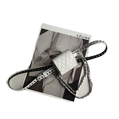 Big C Pan, the same style as the Internet celebrity, handsome and versatile waist bag, porous belt bag, no punching, small fragrant style chain bag, trendy