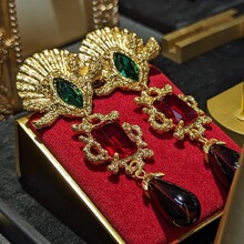 �����й�vintage����˫ɫ��͢���Ʒ�ʻ�ͭ�ƽ�������׹����