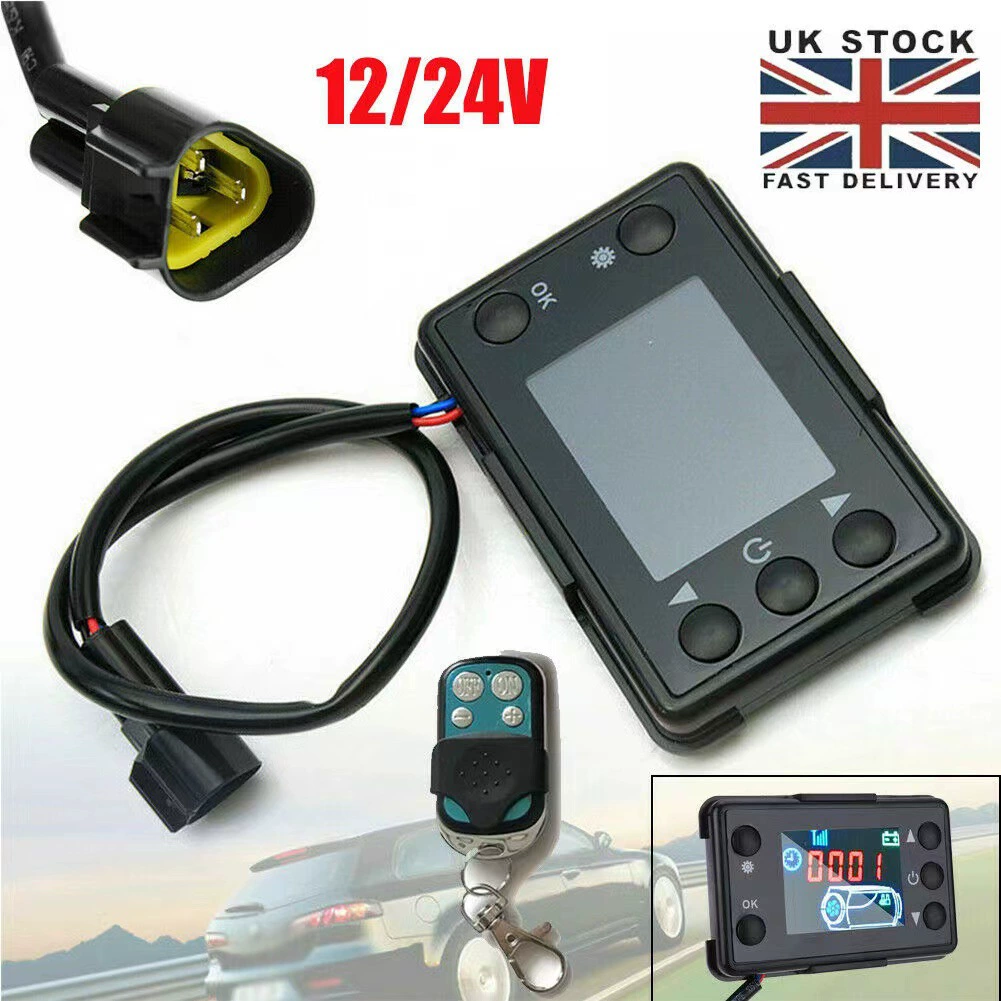 Переключатель контроллера парковочного воздушного обогревателя, светодиодный ЖК-дисплей, пульт дистанционного управления, может быть синхронизирован по времени, ЖК-экран