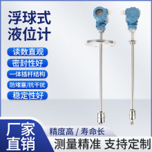浮球液位变送器插入式磁浮子传感器磁性防爆型4-20mA干簧管液位计