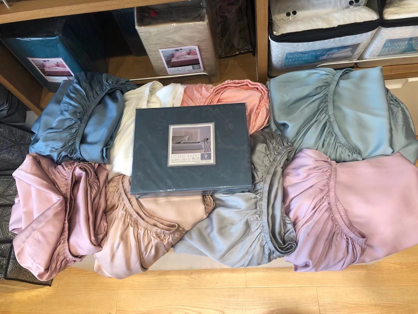 60支 兰精 天丝 床笠 床单 枕套 (3)