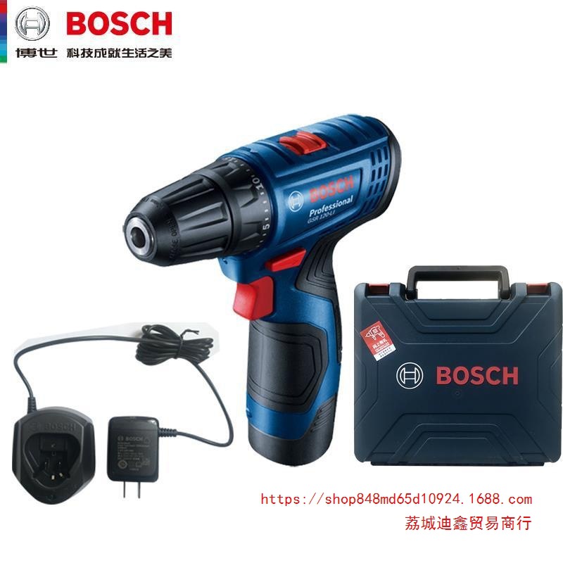 批发BOSCH博世充电钻GSR120-LI家用电钻锂电池钻电动起子机螺丝刀