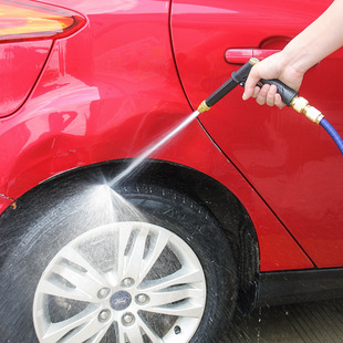 High-Pressure Car Wash Water Gun Household 2025 New Telescopic Soft Water Pipe Tap Water Nozzle Cleaning Spray Gun Pressurization